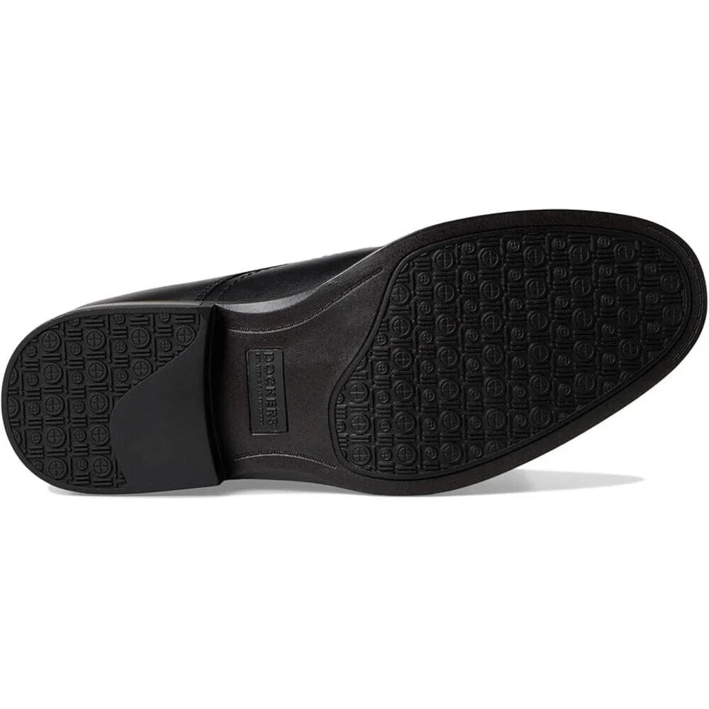Dockers Greer 90-43514 Oxford Men US 13 Black Leather Slip On Dress Shoes ZAP361